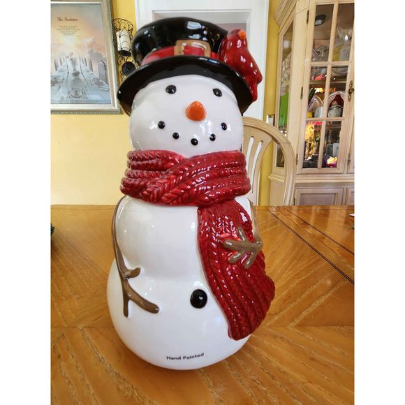 St. Nicholas Square Other - Saint Nicholas Square yuletide Snowman cookie jar